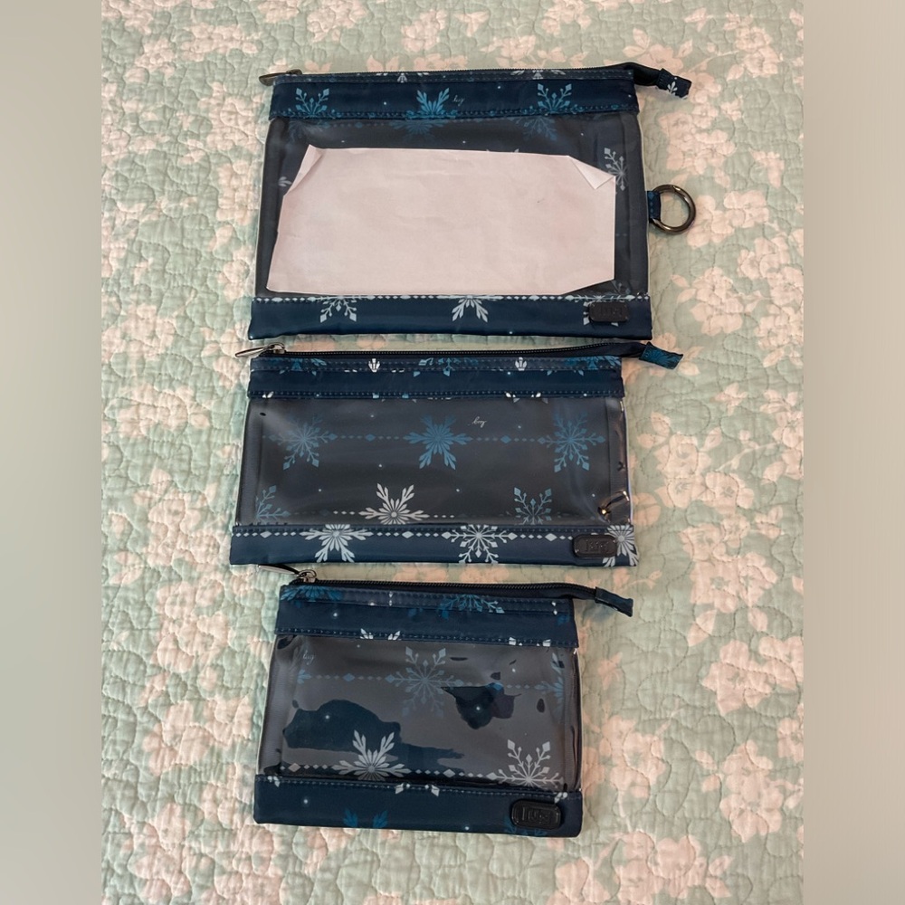 Lug 3 piece Transport cosmetic pouches